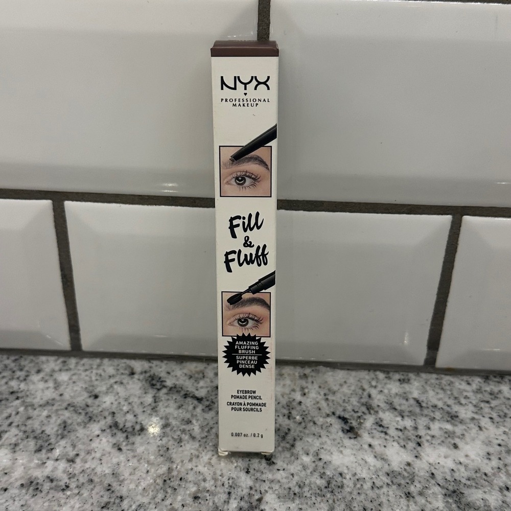 NYX Women‎ 0.007oz Fill & Fluff Eyebrow Pomade Pencil Chocolate FFEP04 New Box